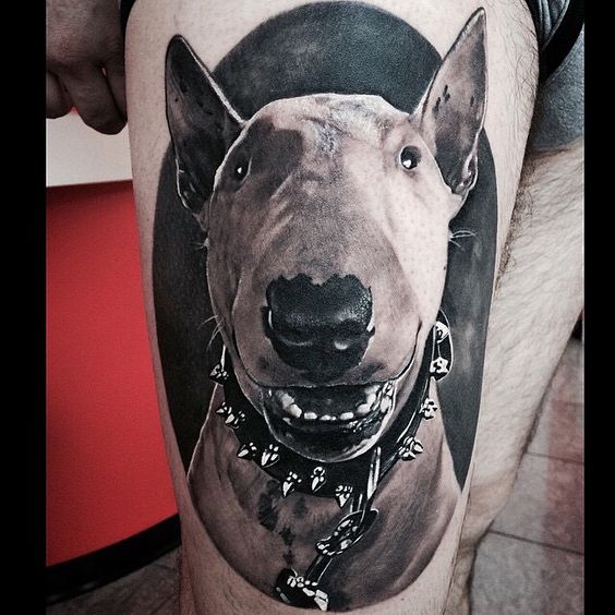 15 Best Bull Terrier Tattoo Designs Inside Dogs World