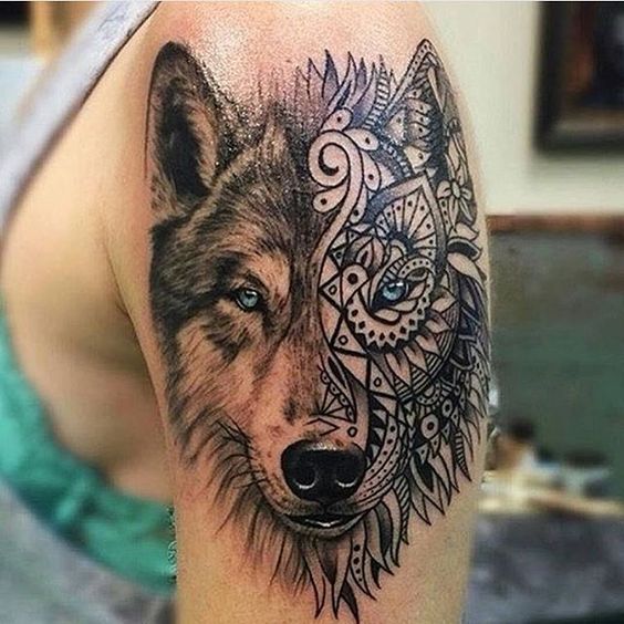 Amazing artwork, husky tattoo