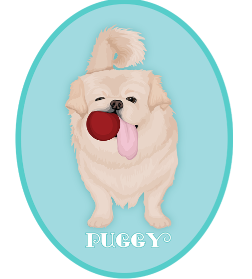 Illustration of Puggy with the longest tongue