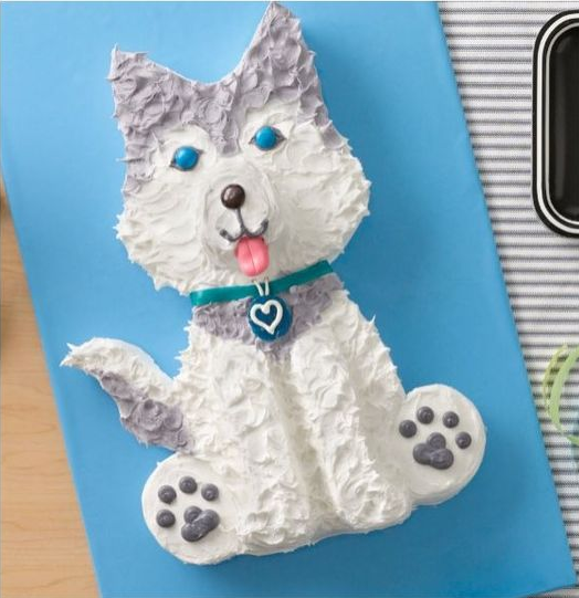 Husky cake idea for your dog's birthday
